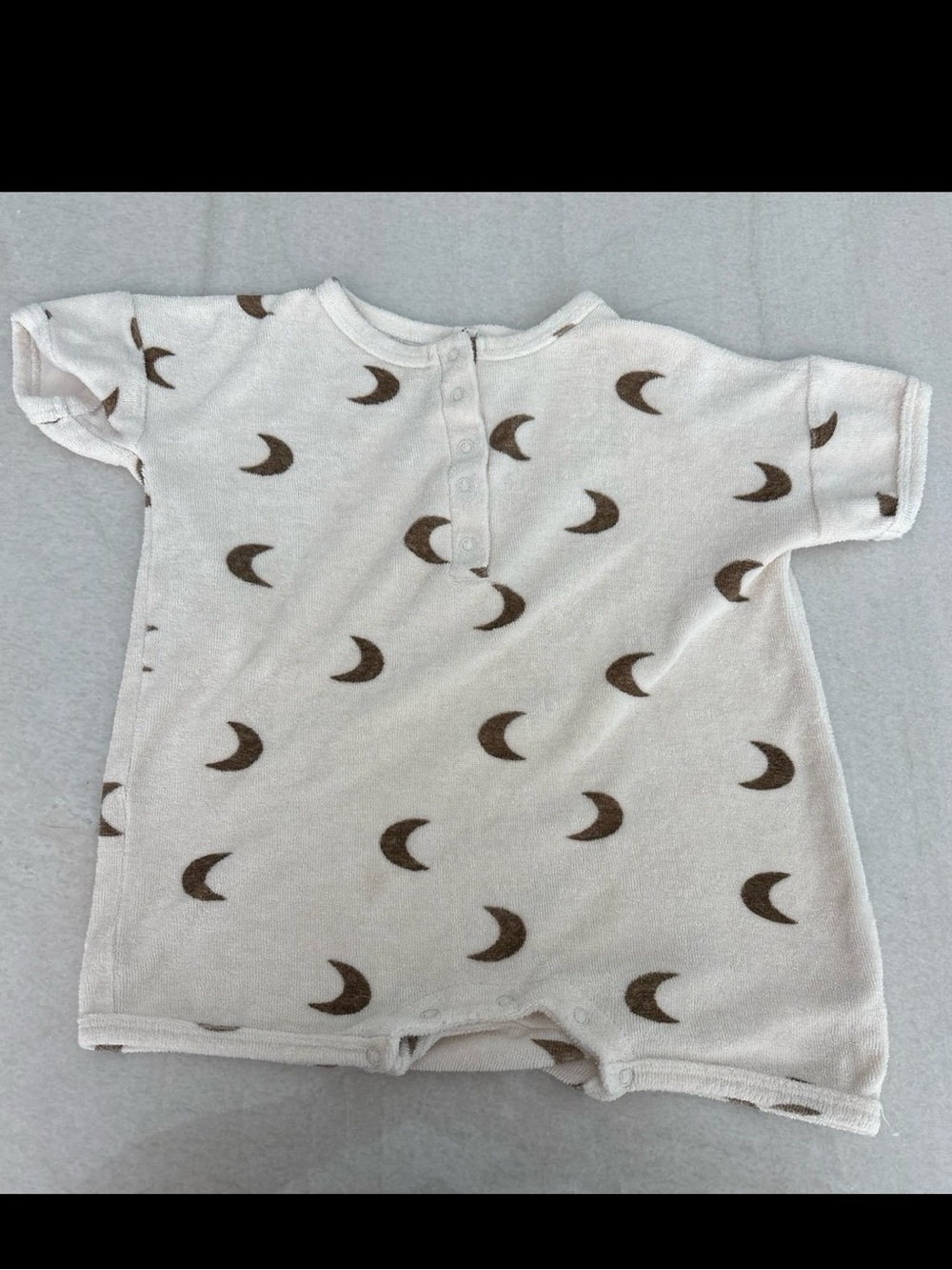 Organic Zoo Gold Midnight Terry Romper - Picture 2 of 8